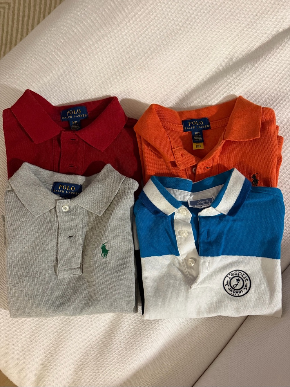 Polo by Ralph Lauren Kids Polo Shirt Bundle - Red, Orange, Gray, Blue/White